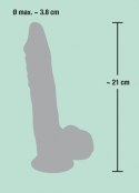 Duże grube dildo z przyssawką realistyczne 21cm You2Toys