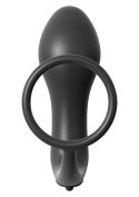 Plug-ASS GASM COCKRING PLUG BLACK