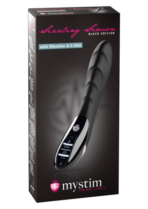 Stymulator-SIZZLING SIMON ESTIM VIBRATOR BLACK MyStim Stymulator-SIZZLING SIMON ESTIM VIBRATOR BLACK MyStim