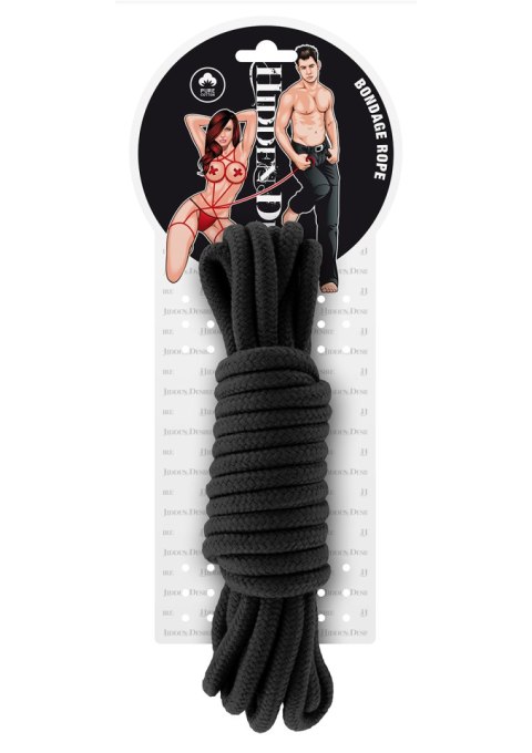 Wiązania-BONDAGE ROPE 5 METER BLACK Hidden Desire Wiązania-BONDAGE ROPE 5 METER BLACK Hidden Desire