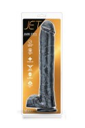 Dildo-JET DARK STEEL CARBON METALLIC BLACK Blush