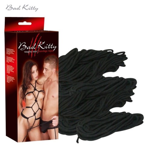 Miękka bawełniana lina sznur do krępowania 3szt Bad Kitty Miękka bawełniana lina sznur do krępowania 3szt Bad Kitty