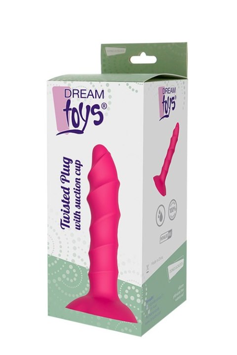 Plug-DREAM TOYS TWISTED PLUG WITH SUCTION CUP Dream Toys Plug-DREAM TOYS TWISTED PLUG WITH SUCTION CUP Dream Toys