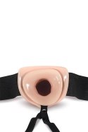 Proteza-DR. SKIN 7INCH HOLLOW STRAP ON VANILLA Blush