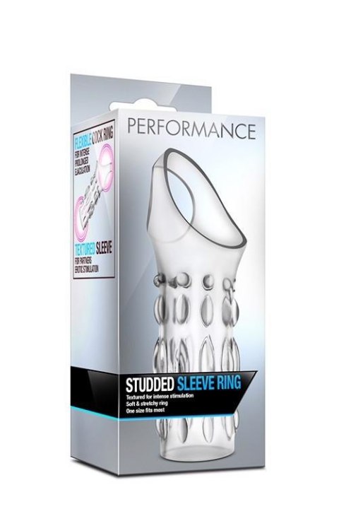 Stymulator-performance studded sleeve ring clear Blush Stymulator-performance studded sleeve ring clear Blush