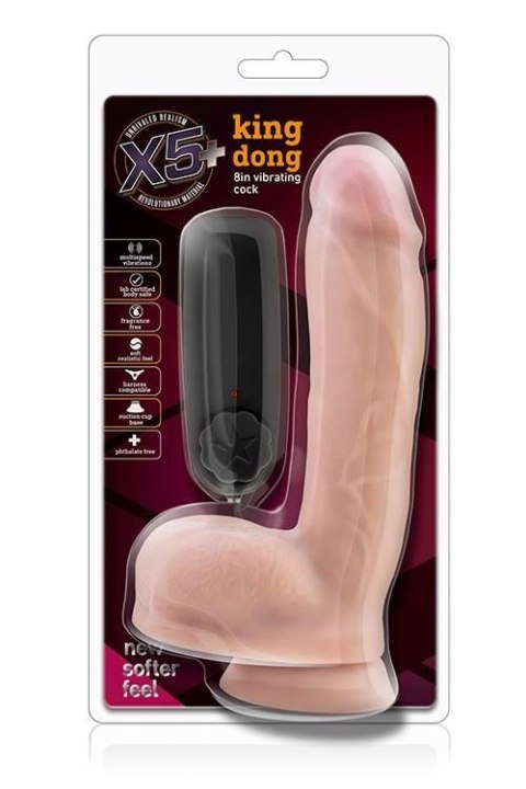 Wibrator-X5 PLUS KING DONG 8INCH VIBRATING COCK Blush Wibrator-X5 PLUS KING DONG 8INCH VIBRATING COCK Blush