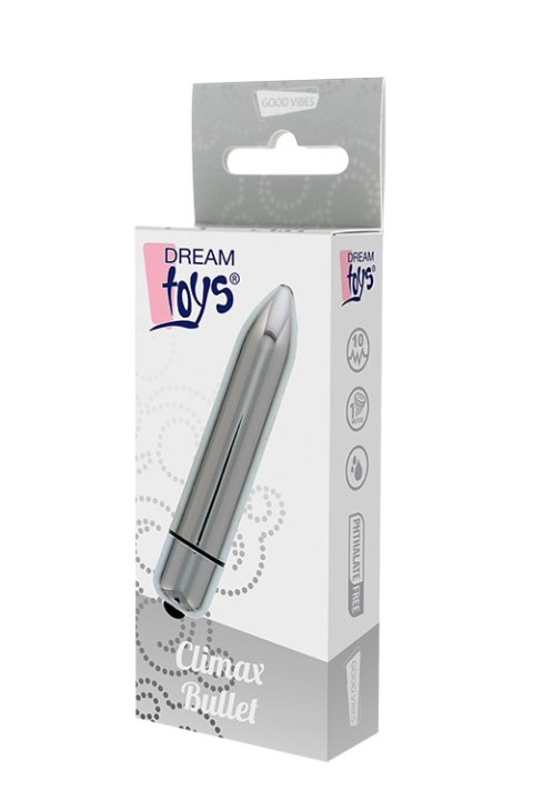 Wibrator-DREAM TOYS CLIMAX BULLET SILVER Dream Toys Wibrator-DREAM TOYS CLIMAX BULLET SILVER Dream Toys