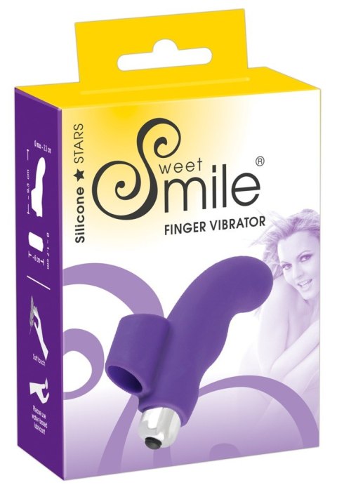 Wibrator na palec masażer łechtaczki punkt G 9cm Sweet Smile Wibrator na palec masażer łechtaczki punkt G 9cm Sweet Smile