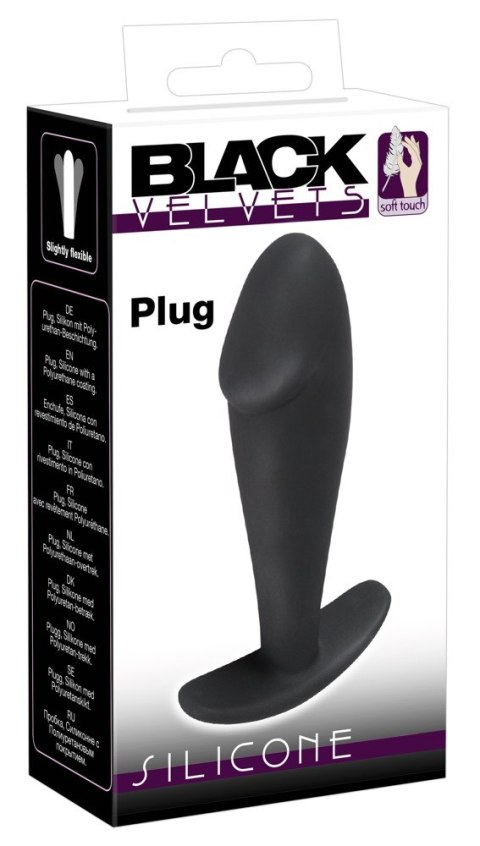 Ergonomiczny korek analny mini penis 10cm Black Velvets Ergonomiczny korek analny mini penis 10cm Black Velvets