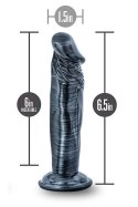 JET EBONY 6INCH DILDO EBONY METALLIC Blush