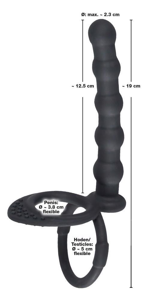 Podwójny pierścień penis jądra Black Velvets Podwójny pierścień penis jądra Black Velvets