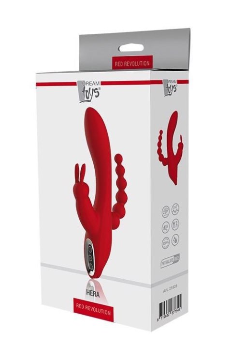 Wibrator króliczek waginalny analny potrójny 21cm Dream Toys Wibrator króliczek waginalny analny potrójny 21cm Dream Toys