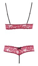 Komplet bielizny czerwony L Cottelli LINGERIE