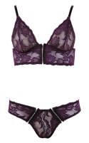 Komplet bielizny fioletowy L Cottelli LINGERIE