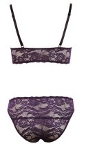 Komplet bielizny fioletowy L Cottelli LINGERIE