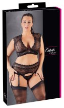 Komplet bielizny czarny 3XL Cottelli CURVES