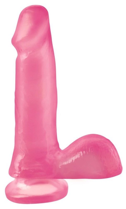 BRW 6" Dong Suction Cup Pink Basix Rubber Works BRW 6" Dong Suction Cup Pink Basix Rubber Works