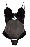 Body czarne strip 80B/M Cottelli LINGERIE