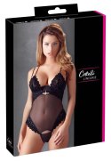 Body czarne strip 85C/L Cottelli LINGERIE