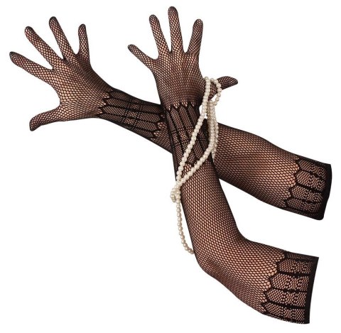 Długie erotyczne rękawiczki z palcami koronka S-L Cottelli ACCESSOIRES Długie erotyczne rękawiczki z palcami koronka S-L Cottelli ACCESSOIRES
