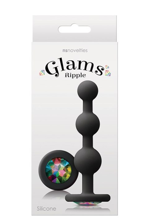 GLAMS RIPPLE RAINBOW GEM BLACK NS Novelties GLAMS RIPPLE RAINBOW GEM BLACK NS Novelties