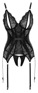 GORSET Basque ze stringami L Cottelli LINGERIE