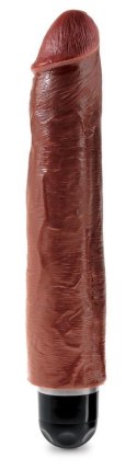 KC 10" Vibrating Stiffy Brown King Cock