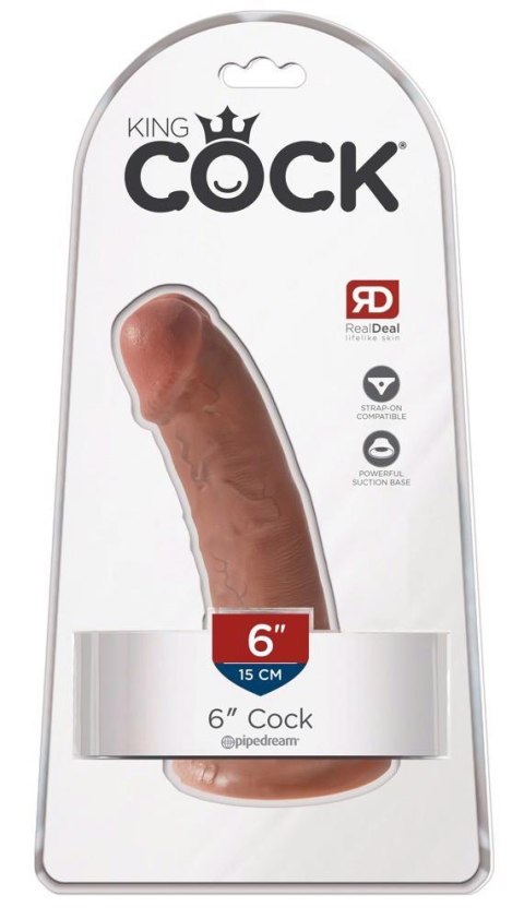 King Cock 6" Cock-Tan King Cock King Cock 6" Cock-Tan King Cock
