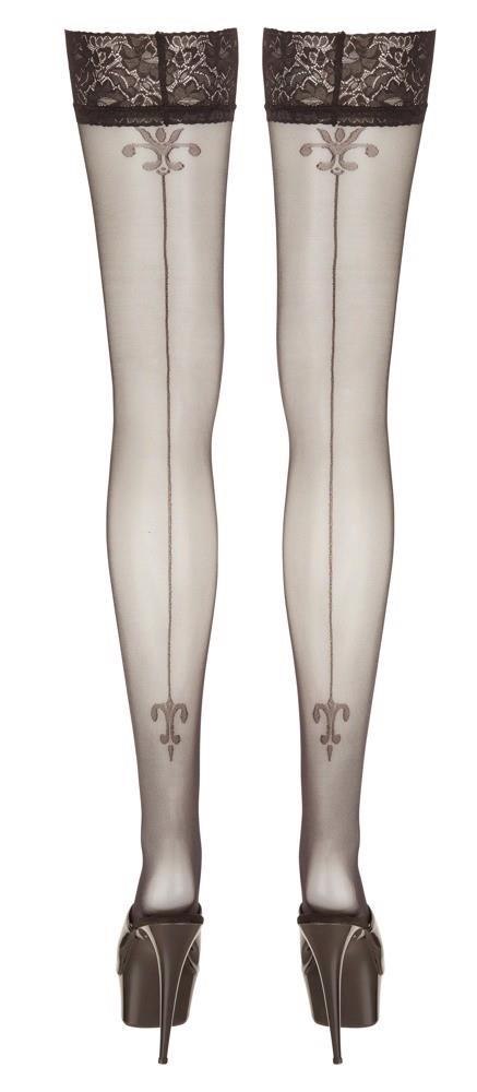 Pończochy samonośne czarne 2/S Cottelli LEGWEAR Pończochy samonośne czarne 2/S Cottelli LEGWEAR