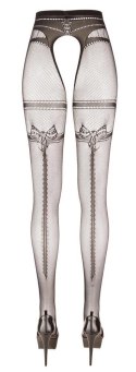 Rajstopy z otworem czarne S/M Cottelli LEGWEAR