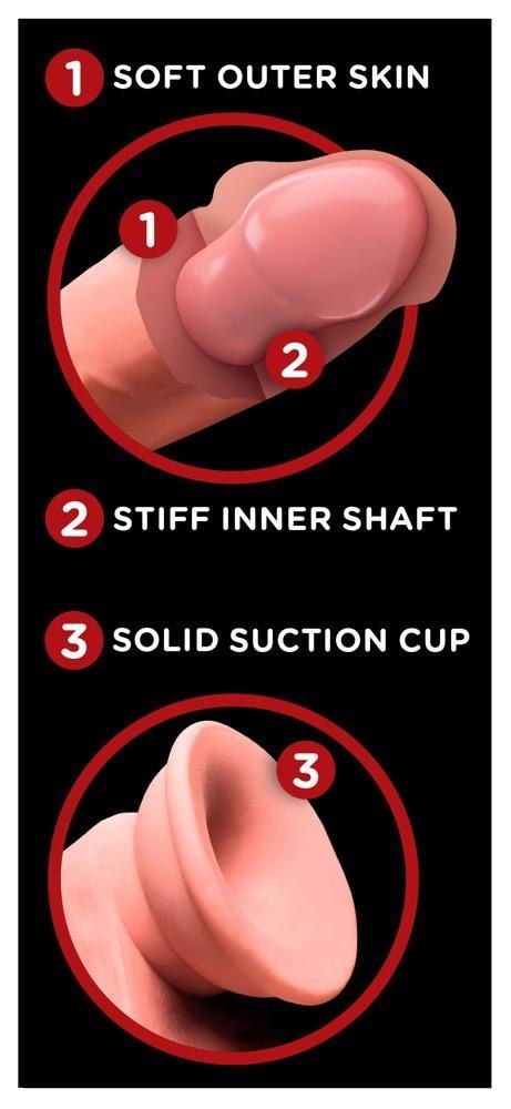 6in. TDC With Swinging Balls King Cock Plus 6in. TDC With Swinging Balls King Cock Plus