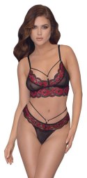 BIKINI KORONKOWE black/red M Cottelli LINGERIE