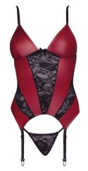 GORSET ZE STRINGAMI red/black L Cottelli LINGERIE