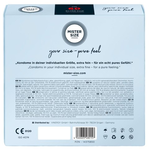 Mister Size 60mm pack of 36 Mister Size Mister Size 60mm pack of 36 Mister Size