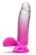 B YOURS SUGAR MAGNOLIA 7 INCH DILDO FUCHSIA Blush