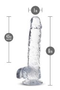 NATURALLY YOURS 6" CRYSTALLINE DILDO DIAMOND Blush