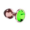 Plug-Butt Plug Diamond Emerald Shine S Rose Gold Lola Games