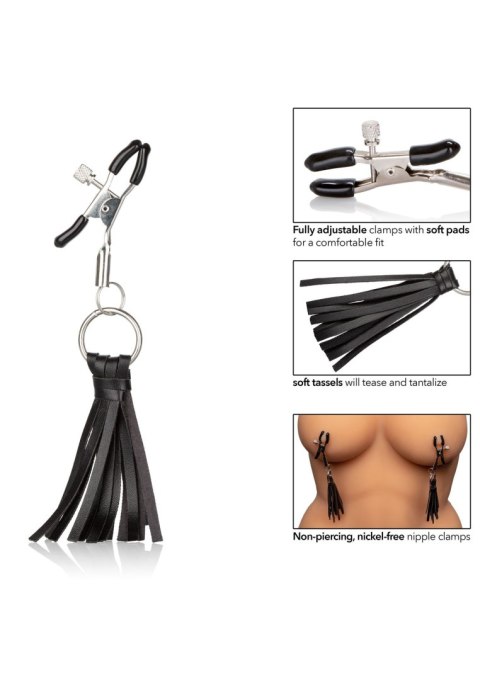 Ozdobne regulowane zacisk na sutki BDSM bondage CalExotics Ozdobne regulowane zacisk na sutki BDSM bondage CalExotics