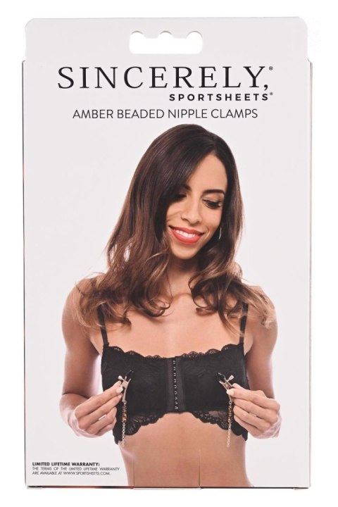 Zaciski na sutki ozdobne kleszczyki klamry BDSM Sportsheets Zaciski na sutki ozdobne kleszczyki klamry BDSM Sportsheets