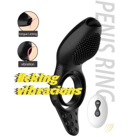 Remote powerful Tognue simulate cock ring Boss Series Cute Remote powerful Tognue simulate cock ring Boss Series Cute