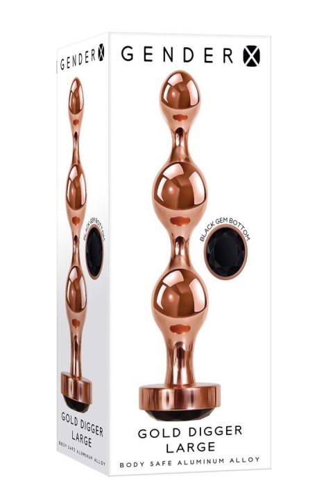 Korek analny metalowy sonda kulkowa diament 13 cm Gender X Korek analny metalowy sonda kulkowa diament 13 cm Gender X