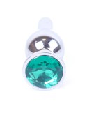 Stalowy korek analny plug do anusa kryształek 9cm Boss Series HeavyFun