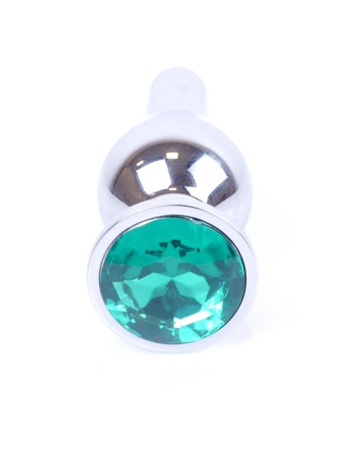 Stalowy korek analny plug do anusa kryształek 9cm Boss Series HeavyFun Stalowy korek analny plug do anusa kryształek 9cm Boss Series HeavyFun