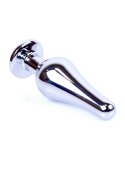 Stalowy korek analny plug do anusa kryształek 9cm Boss Series HeavyFun