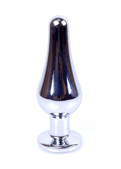 Stalowy korek analny plug do anusa kryształek 9cm Boss Series HeavyFun Stalowy korek analny plug do anusa kryształek 9cm Boss Series HeavyFun
