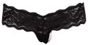 String pearls black L Cottelli LINGERIE