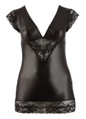 Sukienka z czarnego wetlooku XL COTTELLI CURVES