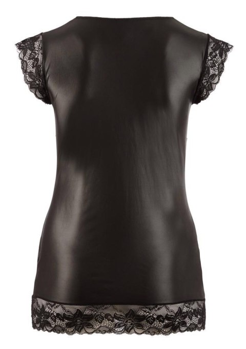 Sukienka z czarnego wetlooku XL COTTELLI CURVES Sukienka z czarnego wetlooku XL COTTELLI CURVES