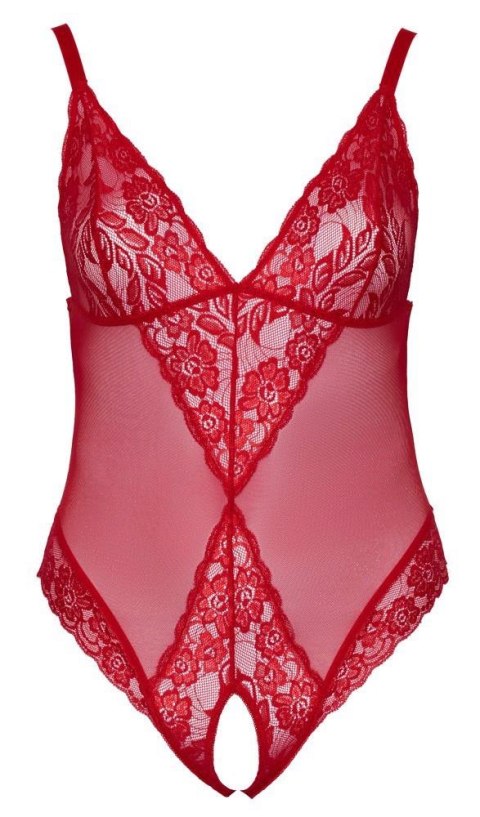 Body czerwone bez krocza 2XL COTTELLI Body czerwone bez krocza 2XL COTTELLI