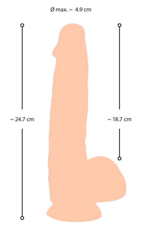 NS Dildo with movable skin 25 Nature Skin NS Dildo with movable skin 25 Nature Skin